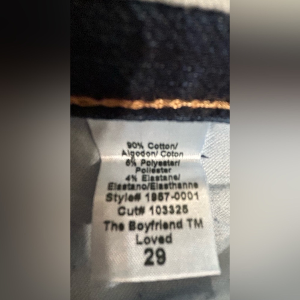 Current Elliott The Boyfriend Loved Jeans Size 29 Made in the USA - Picture 5 of 11